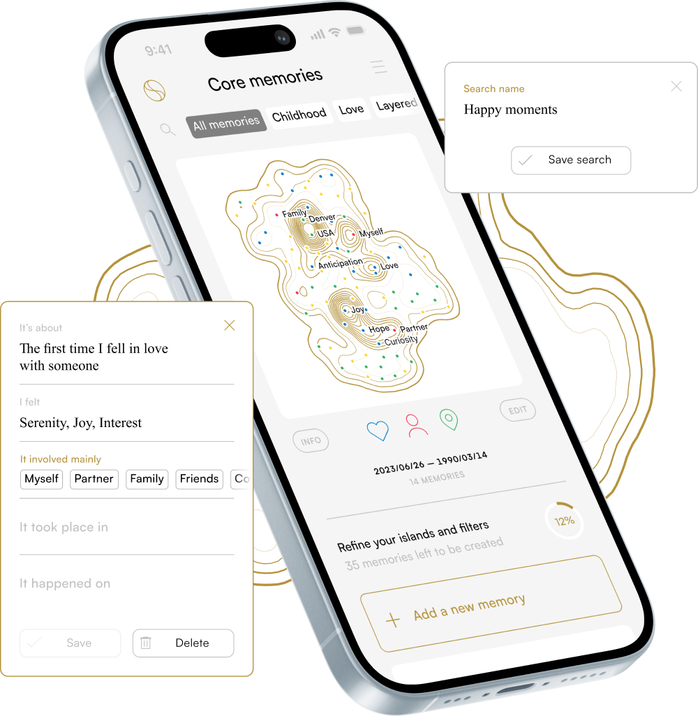 Shapesense. A visual journal to discover your life patterns.